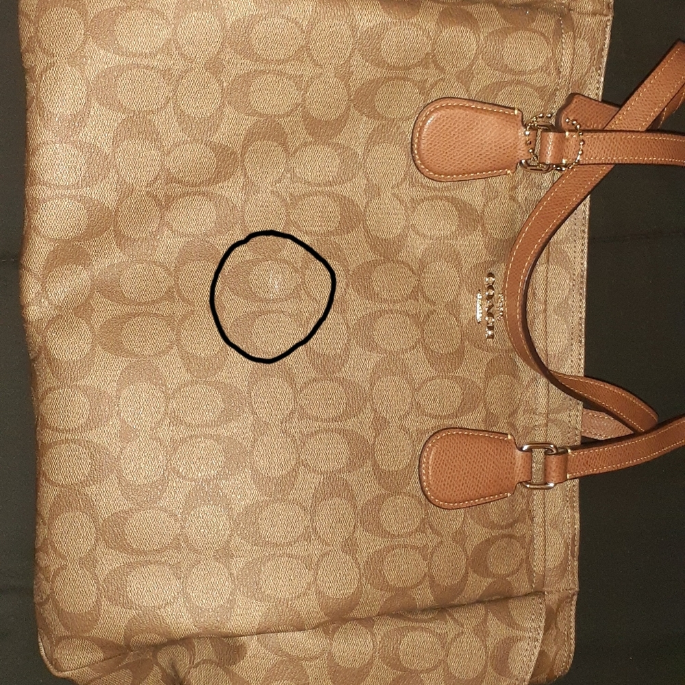 COACH Signature Baby Diaper Bag F35414 Khaki - Picture 8 of 11